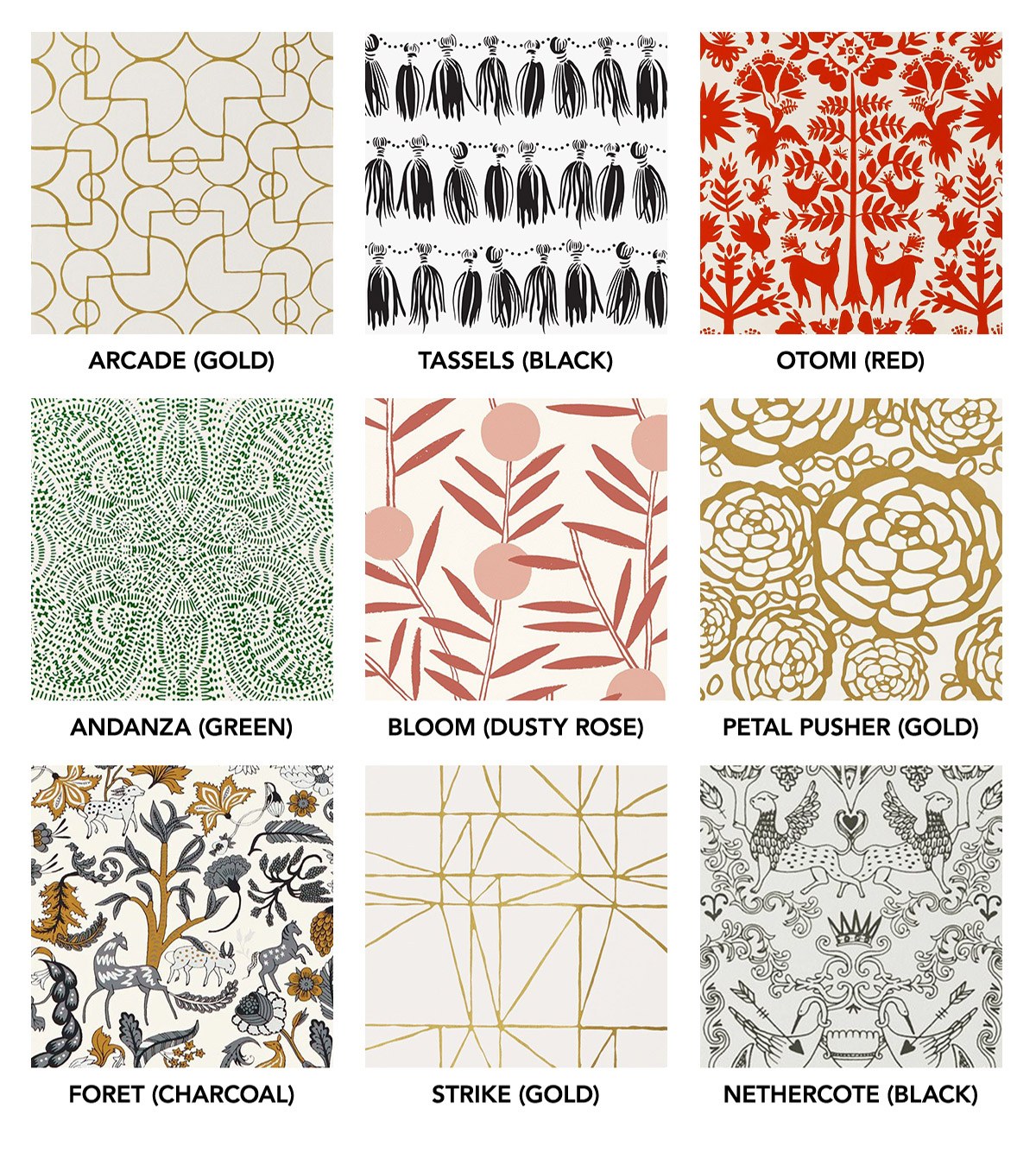 Our Favorite Patterns for the Kitchen | modern wallpaper, bedding, shower curtains | Hygge & West