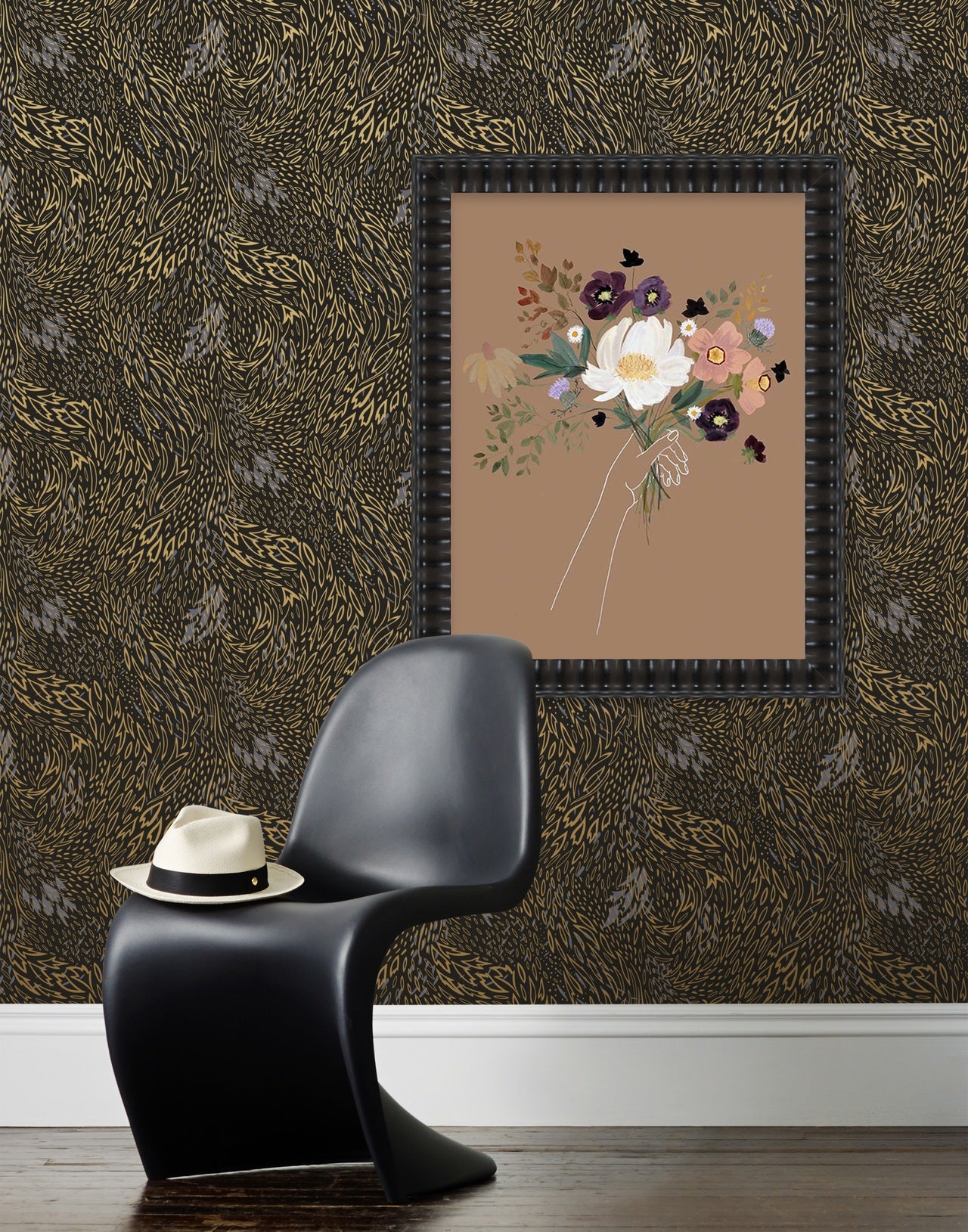 Artfully Paired | how to pair art wallpaper and art | Hygge & West