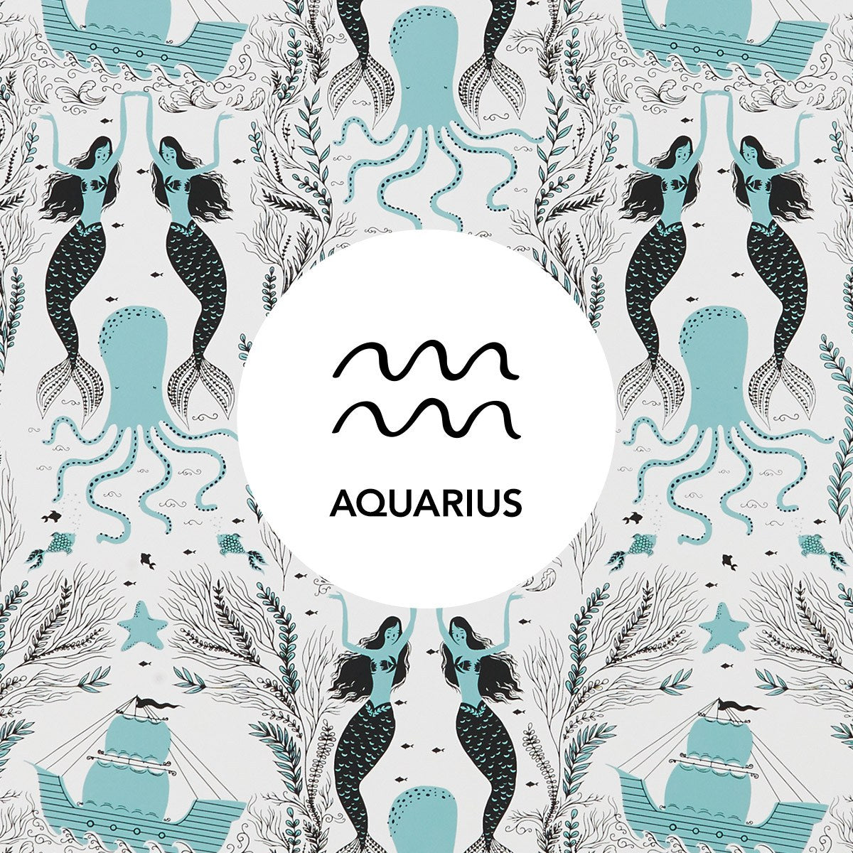 Aquarius | Mermaids Ocean wallpaper | Dinara Mirtalipova | Hygge & West
