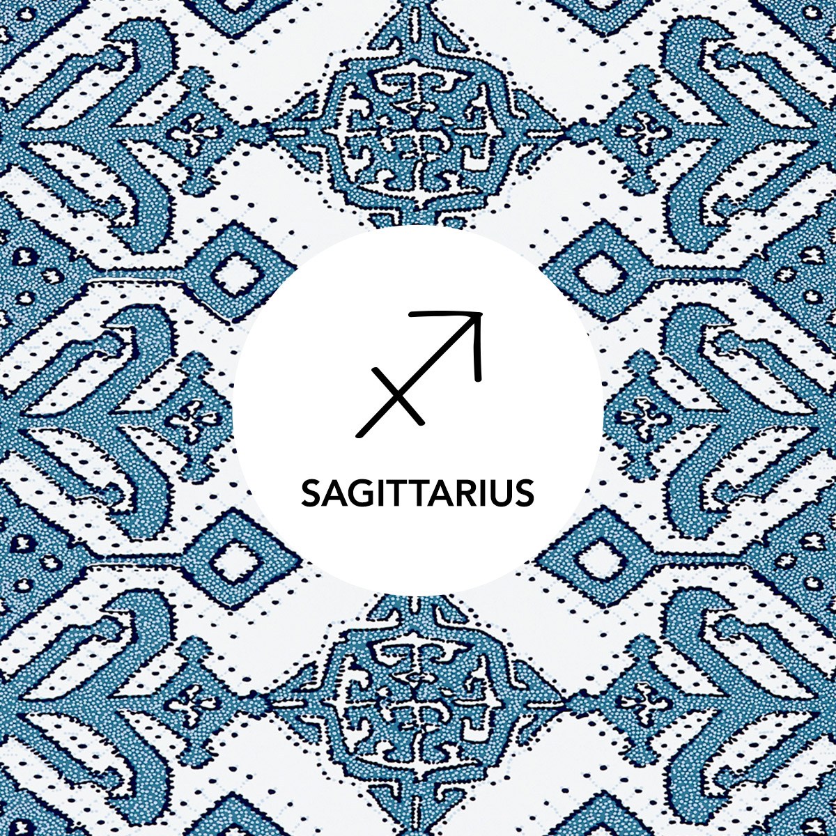 Sagittarius | Pombal Navy wallpaper | Tilton Fenwick | Hygge & West