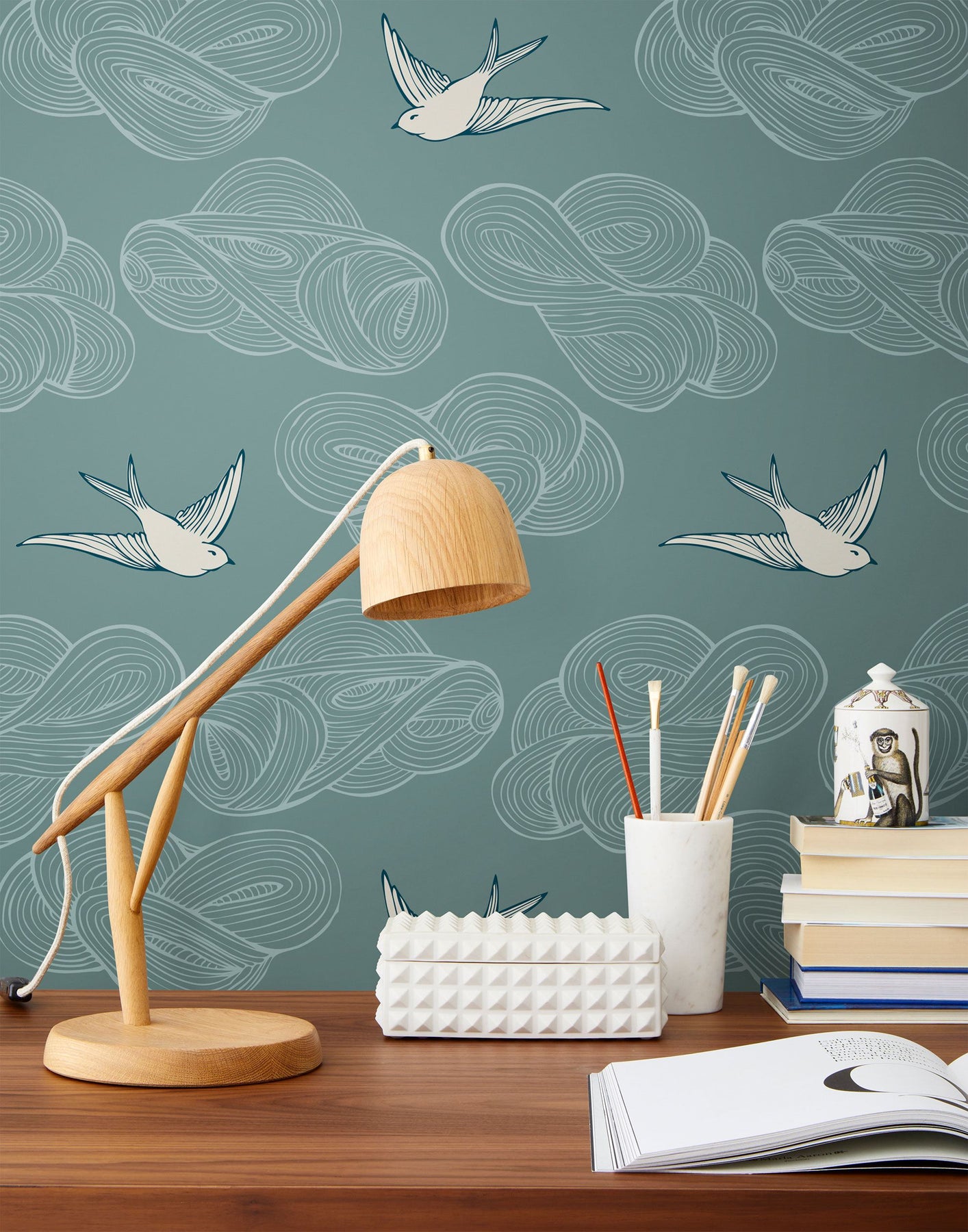Daydream Wallpaper A versatile bird wallpaper bought to life by Brooklyn  based designer  homify
