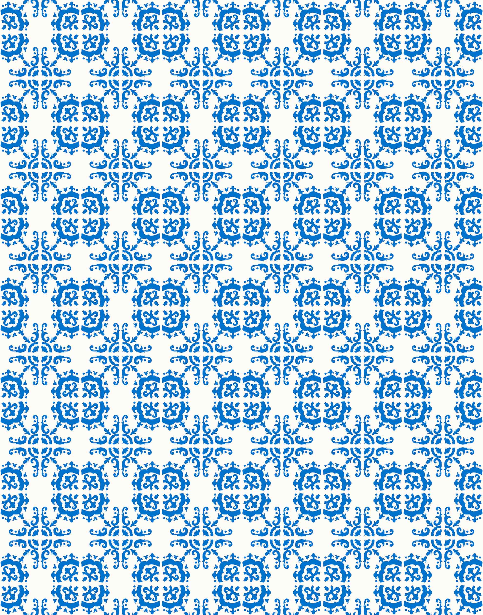 The Expert  Talavera Wallpaper  Blue Sample