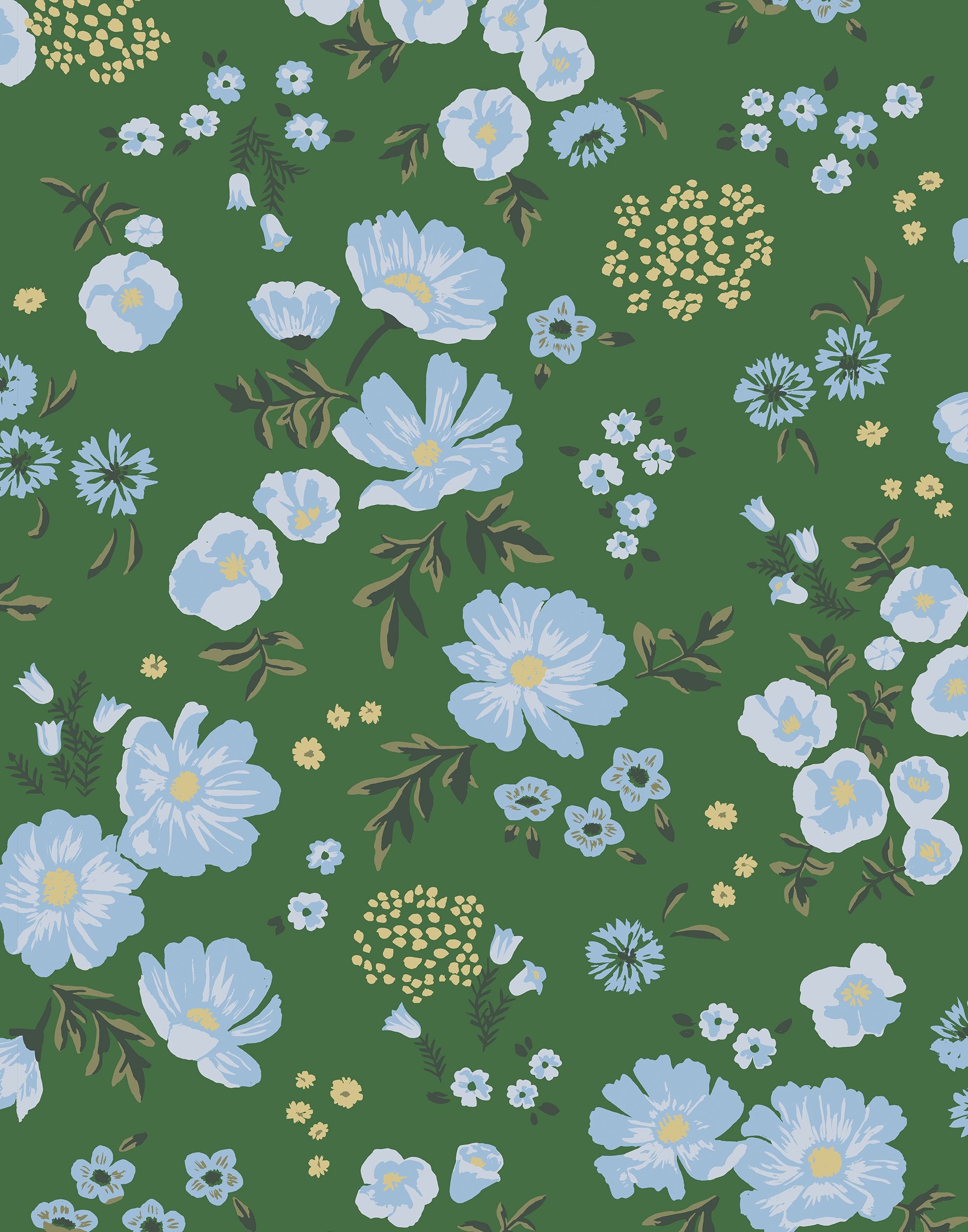 Botanical Seamless Retro Pattern Vintage Floral Wallpaper Green Flowers  Stock Illustration  Download Image Now  iStock