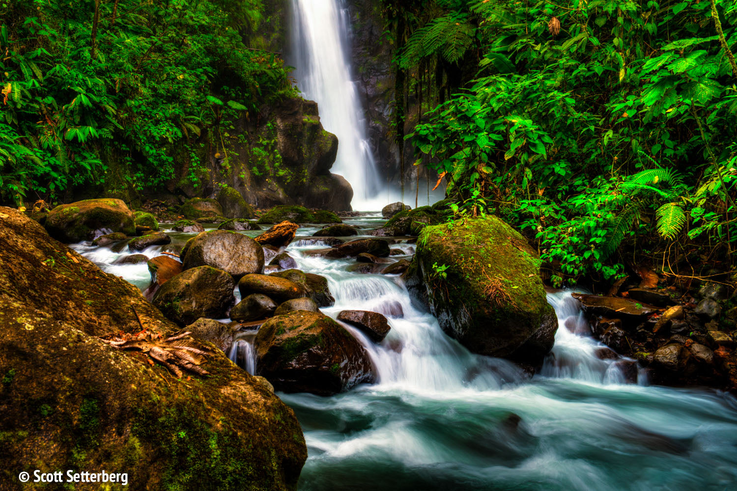 Temple Waterfall Close