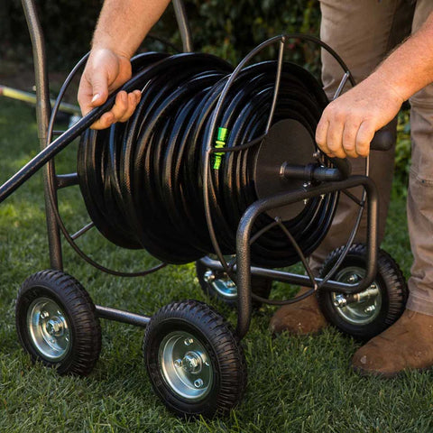 DIY - Garden Hose Reels Old Car Wheel 