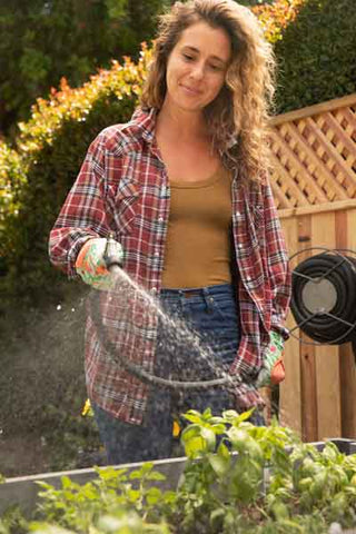 watering your backyard garden