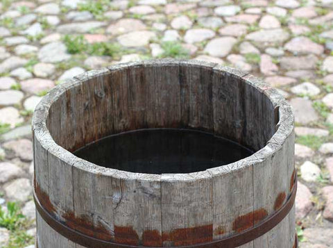 rainwater collection barrel