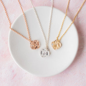 diamond luxe heart necklace