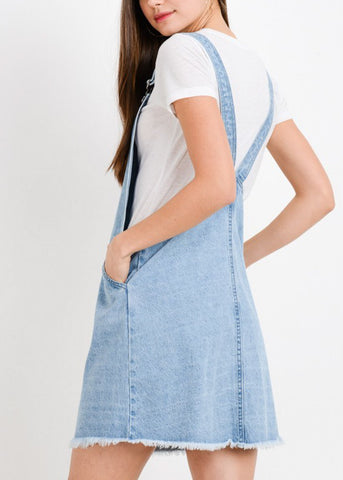 light blue jean dress