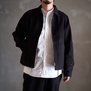 PHIGVEL -DUCK CLOTH SPORTING JACKET- INK BLACK – anemoscope