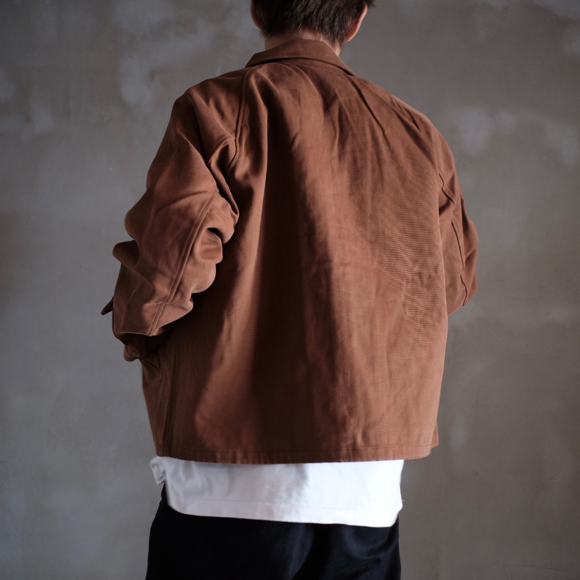 PHIGVEL -DUCK CLOTH SPORTING JACKET- RUSSET