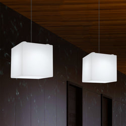 leef ermee Laatste Droogte Kubus Hangend LED Licht, Moderne Hanglamp, 200 mm, E27, Wit, Plafondla – PK  Green Nederland