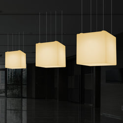 Moderne Hanglamp, Kubus LED Hangende Lamp, 60 60 cm, E27, Warm Wit, – PK Green Nederland