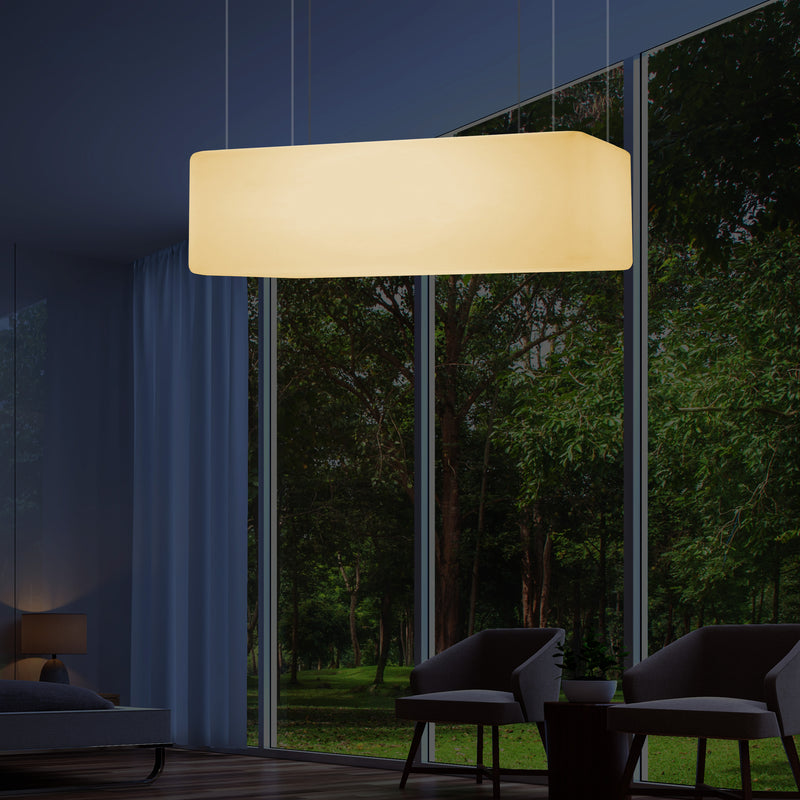 Rechthoekige LED Hanglamp, 1 Meter Lange Lamp boven Kookeiland, 100 x