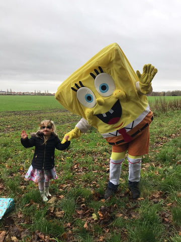 Hire Sponge bob mascot fancy dress costume