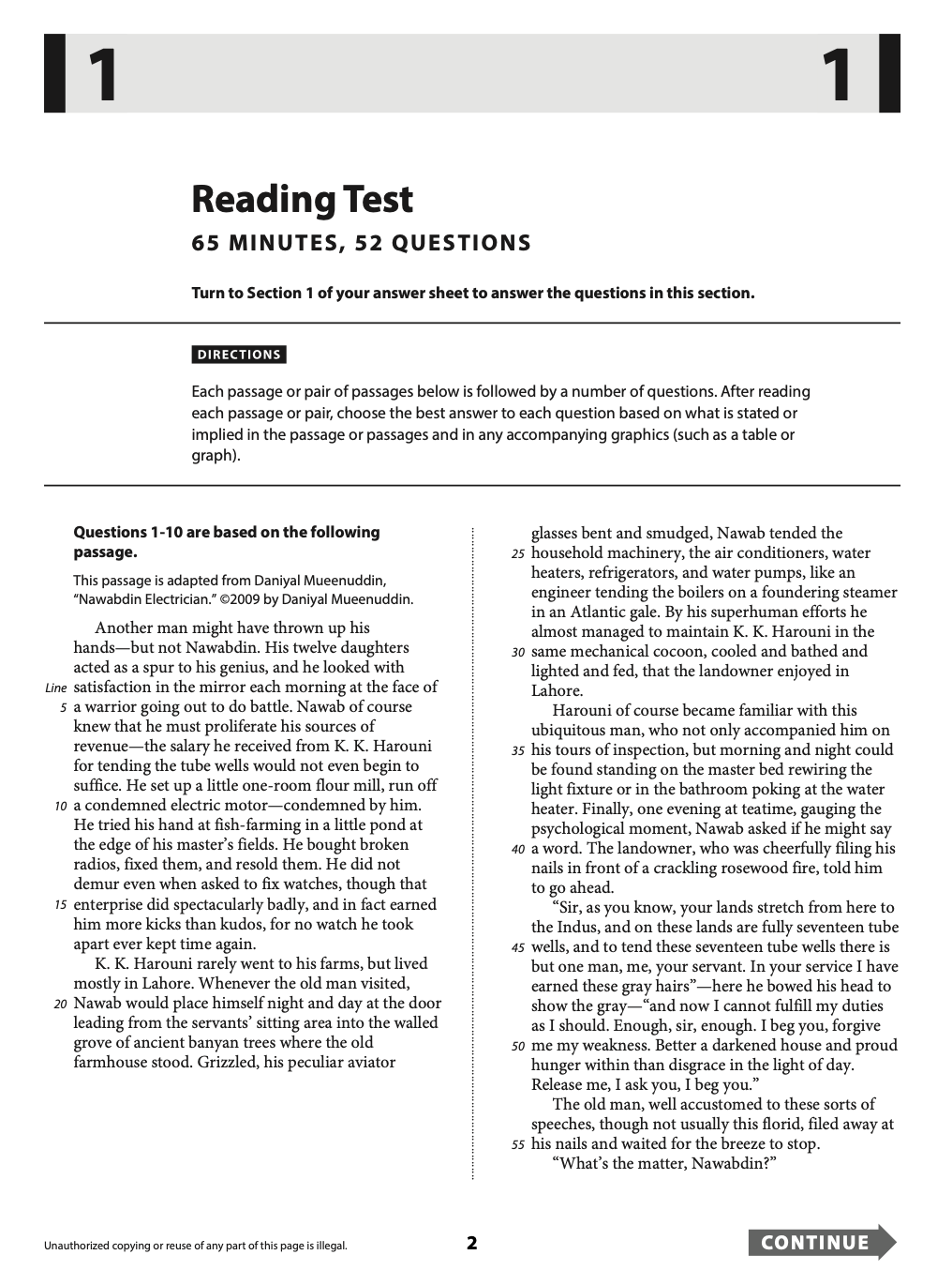 SAT May 2016 (International) QAS & Answer Key English