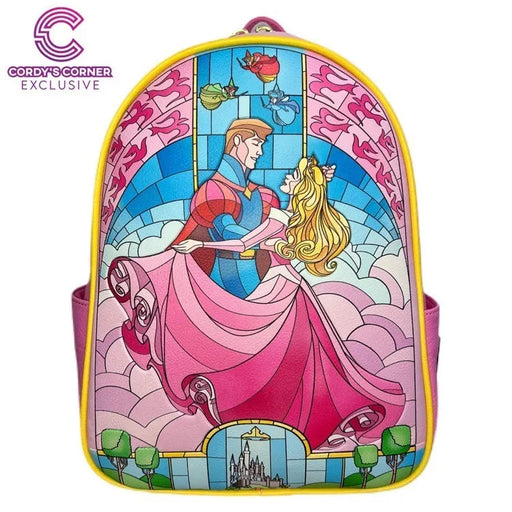 Modern Pinup Exclusive Loungefly Princess Stained Glass Mini Backpack