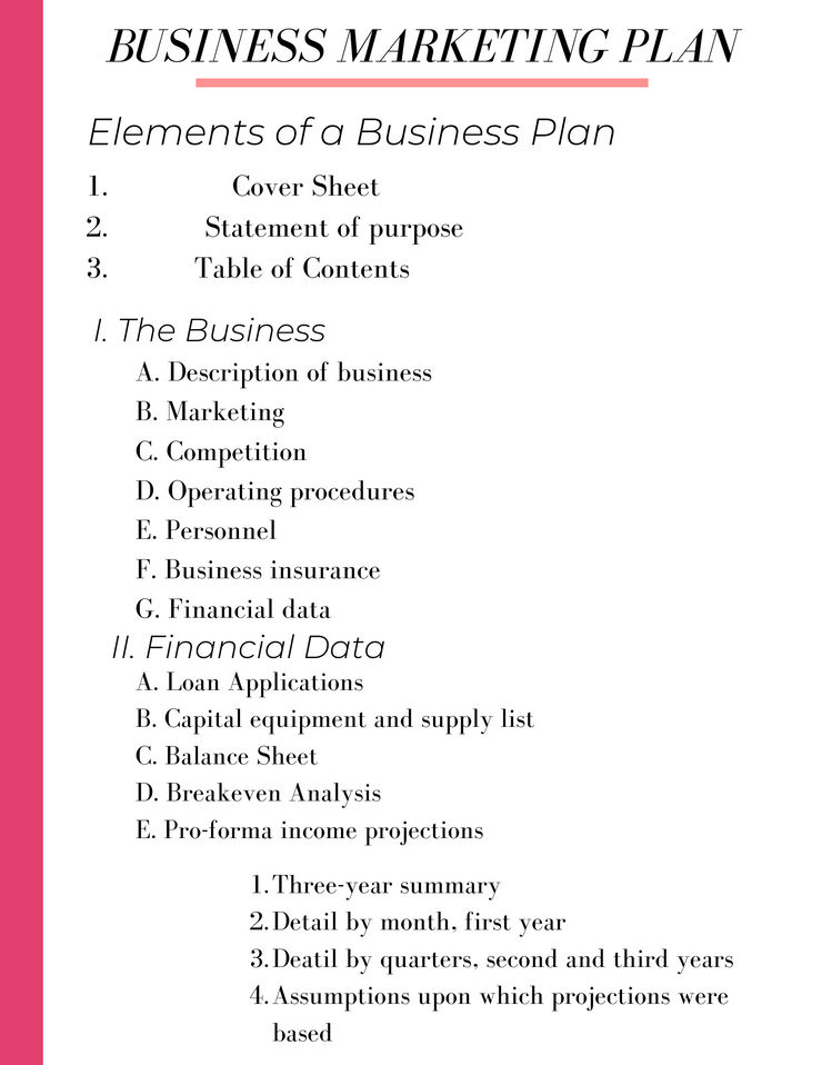 marketing plan pro template