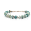 Lady Grey Beads Necklace Dryad's Bauble: Natural Stones Blue Amazonite Statement Necklace