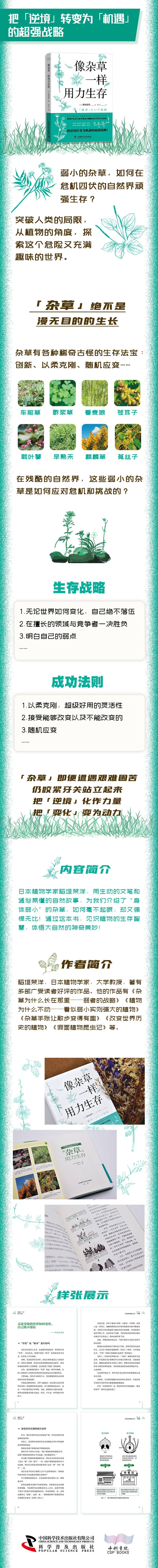 像杂草一样用力生存 把逆境转变为机遇的超强战略