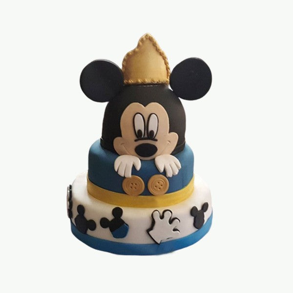 Baby Blue Mickey Mouse Cake – Surprise Habesha