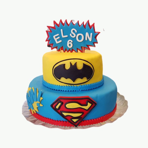 Batman N Superman Birthday Cake – Surprise Habesha