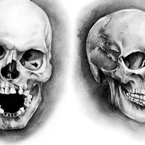 3 realistic skull tattoo design high resolution download