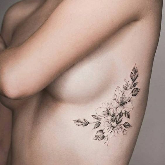11 Side Boob Flower Tattoo That Will Blow Your Mind  alexie