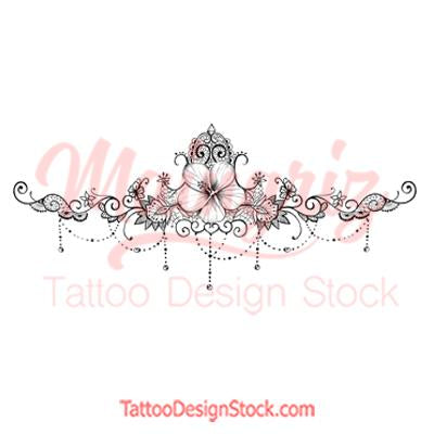 Sexy Lacy Garter Tattoo Design