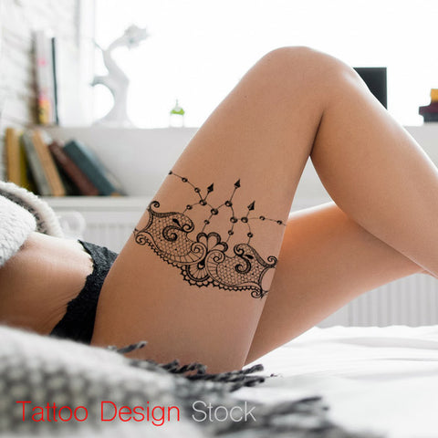 30 Sexiest Garter Belt Tattoo Designs for Women 2022