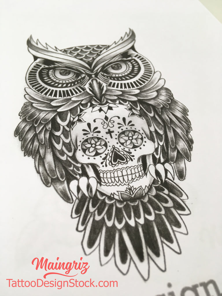 Owl Illuminati For Chest Tattoo Design Digital Download Tattoo
