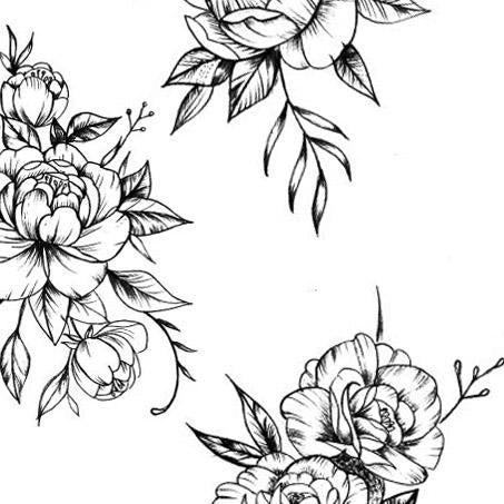 Mandala rose linework download tattoo design – TattooDesignStock