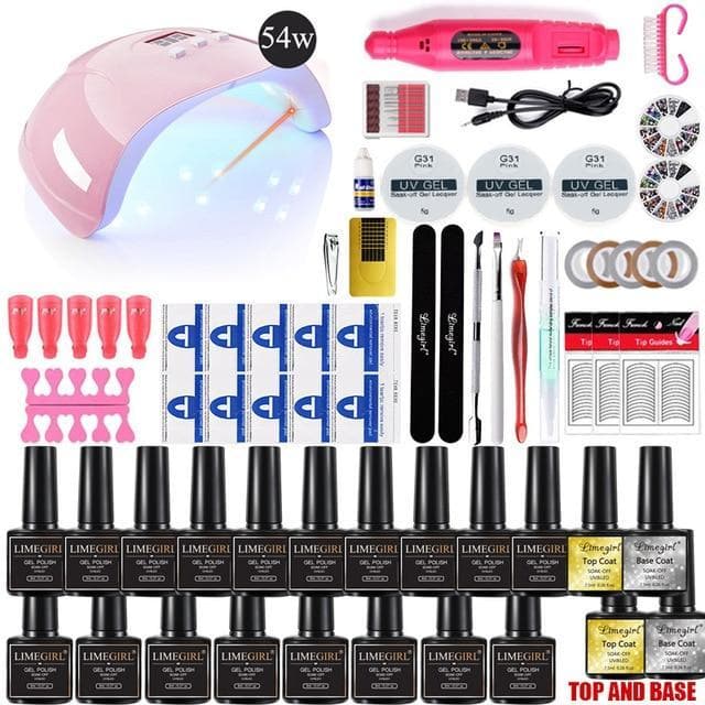 SPEND $15 - GET A FREE GIFT FROM OUR BONUS COLLECTION -   Nail Gel Polish Kit Set 120W UV LED Lamp Dryer fall nails 2021 - March nails - April nails - #Octobernails - #coolnewgadgets