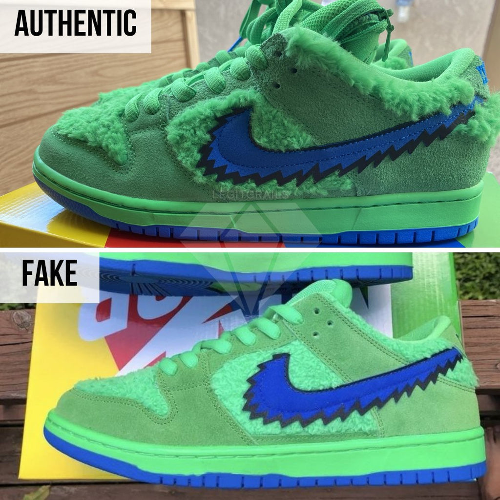 how to tell if nike sb dunks are fake