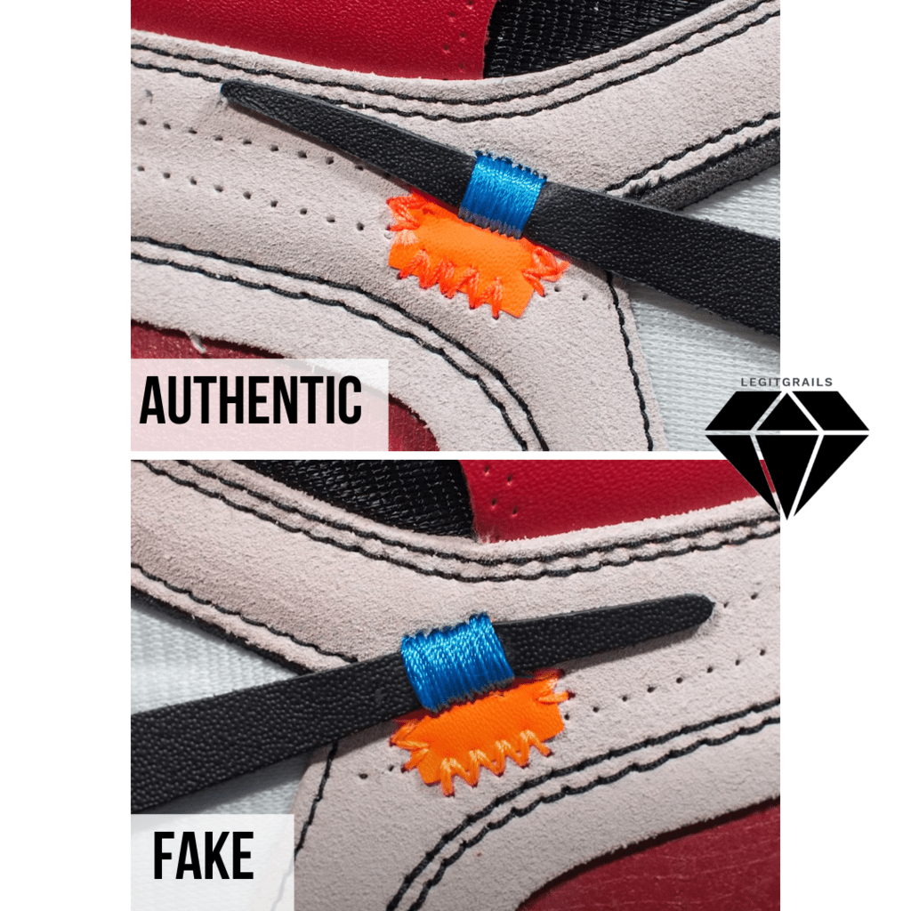 How to Spot Fake Off White Jordan 1 Chicago: The Orange Tab Method