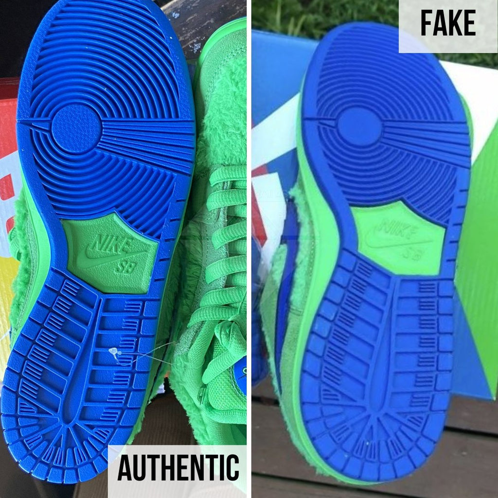 Nike SB Dunk Low Grateful Dead Green Bear Fake vs Real Guide: The Outsole Method