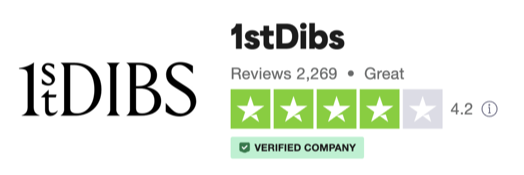 1stDibs customer reviews on TrustPilot