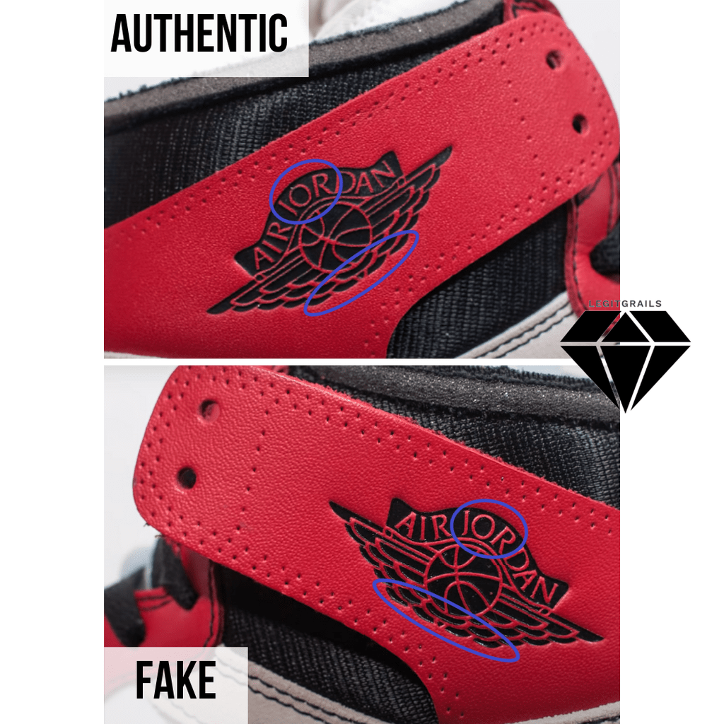 How to Spot Fake Off White Jordan 1 Chicago: The Air Jordan Logo Method