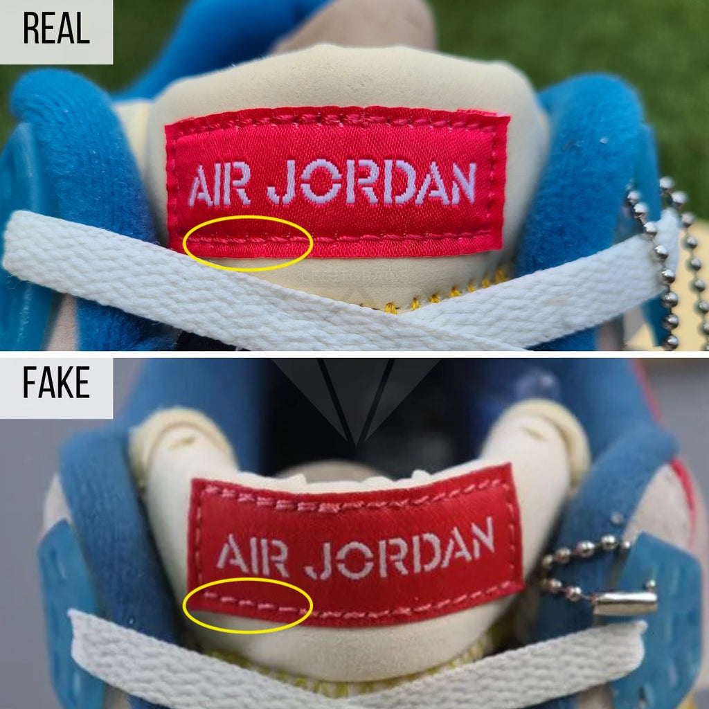 How To Spot Real Vs Fake Jordan 4 Retro Union Guava Ice – LegitGrails