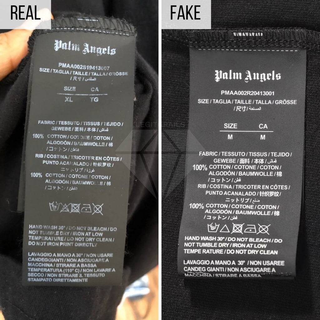 palm angels t shirt with tag