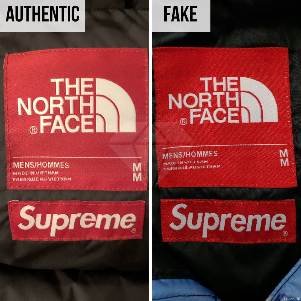 supreme north face steep tech fake