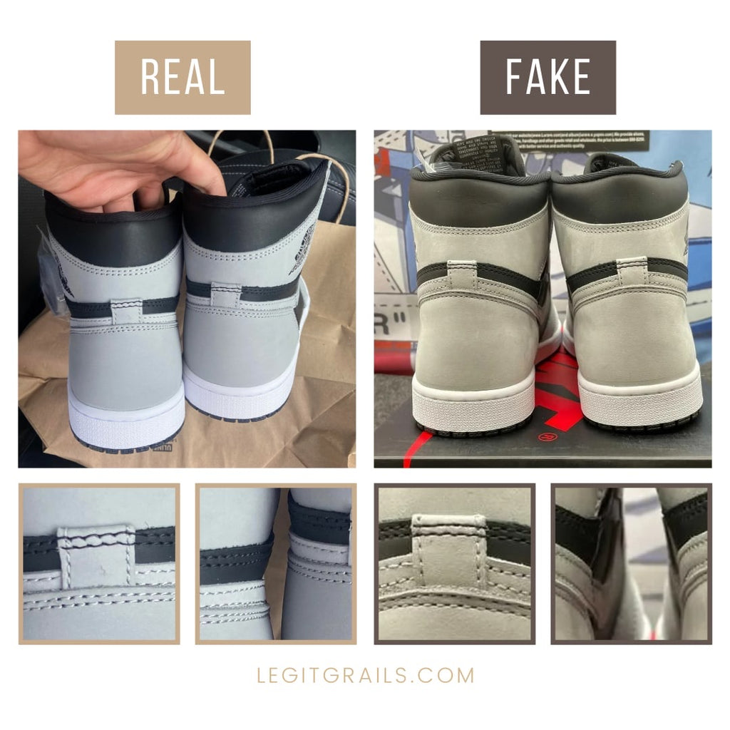 How To Spot Real Vs Fake Air Jordan 1 Shadow 2.0 Sneakers – LegitGrails