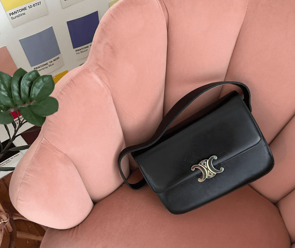 Luxury bag on a sofa