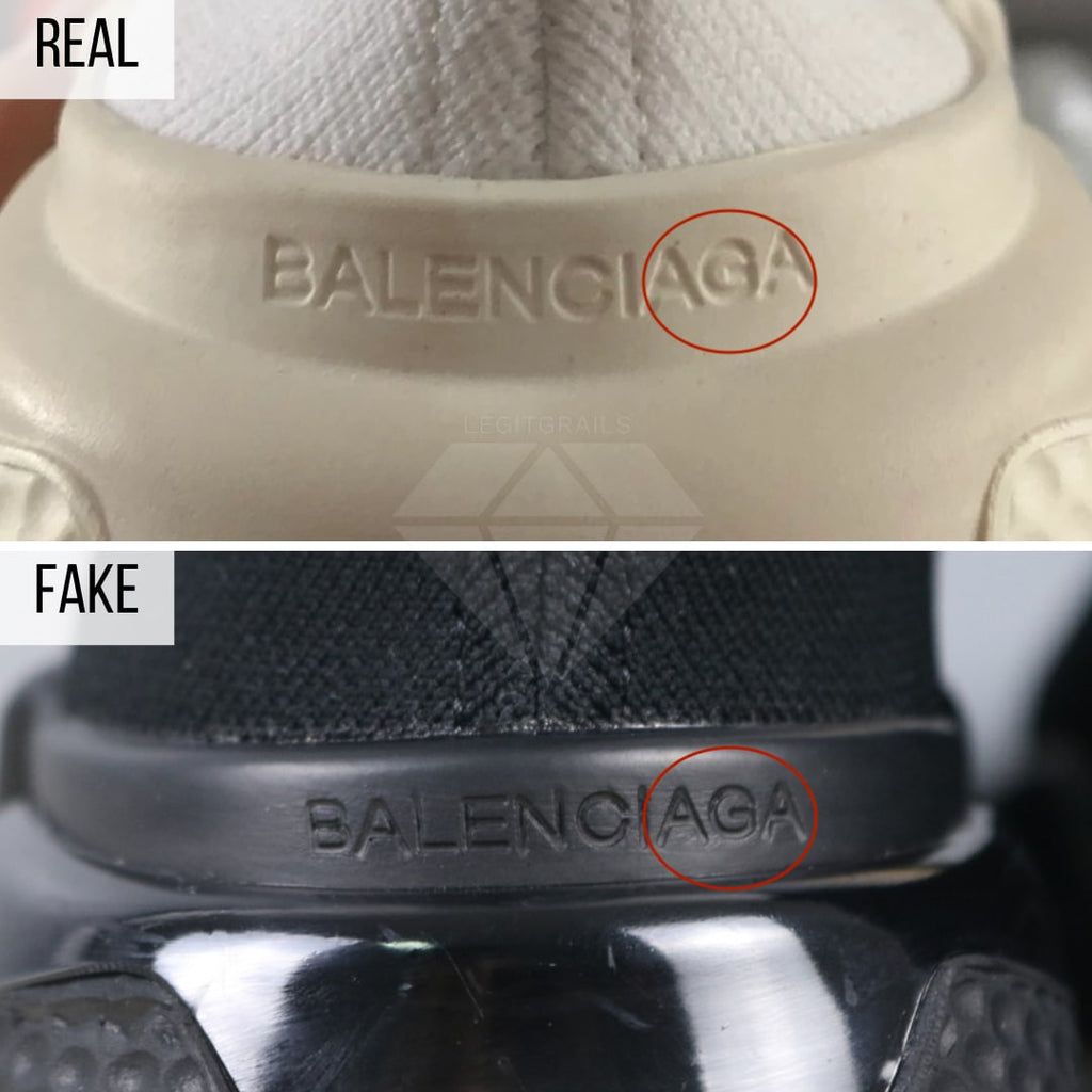 fake balenciaga speed trainer vs real