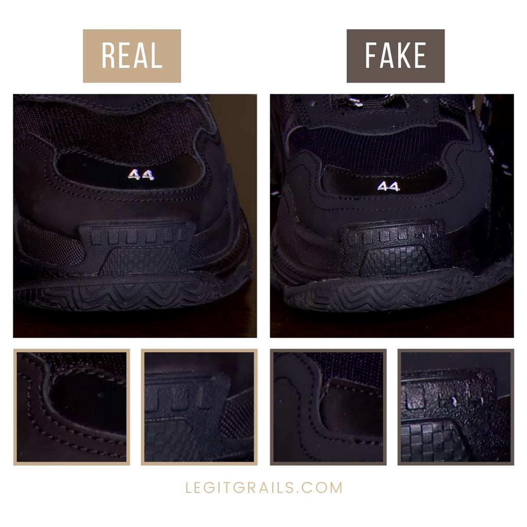 Step 8 Quickly scan the size tag from inside the Triple S  Balenciaga  triple s Balenciaga Fake