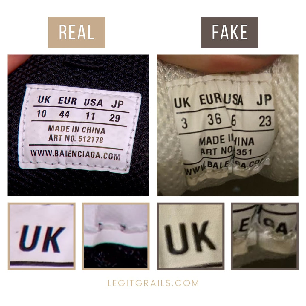 How Spot Real VS Fake Balenciaga Triple S – LegitGrails