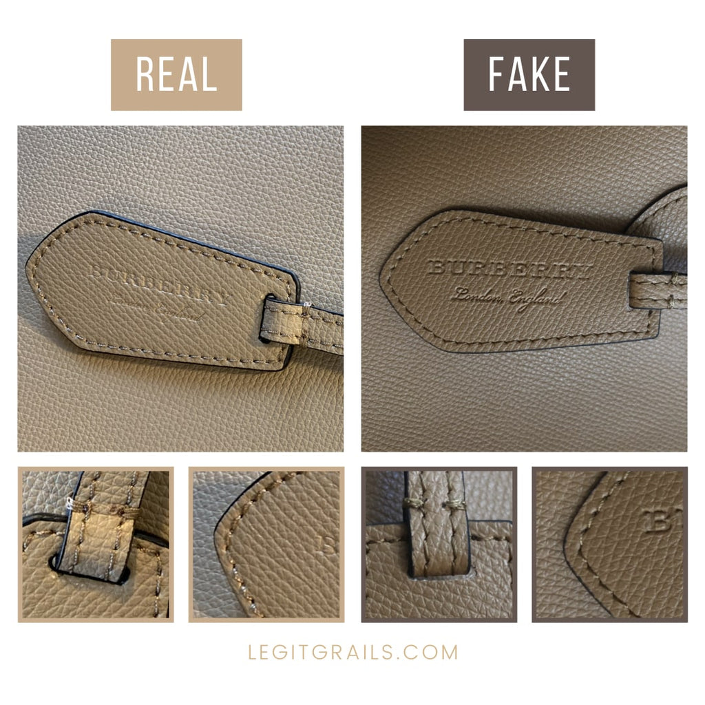 Real vs. Fake Burberry purse. How to spot fake Burberry bag and purses 