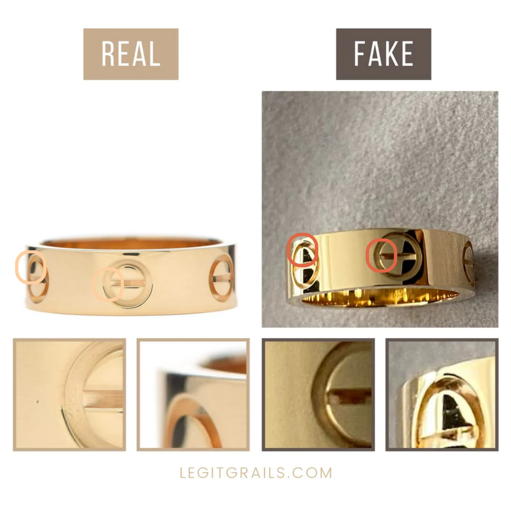 Cartier Love ring real vs fake