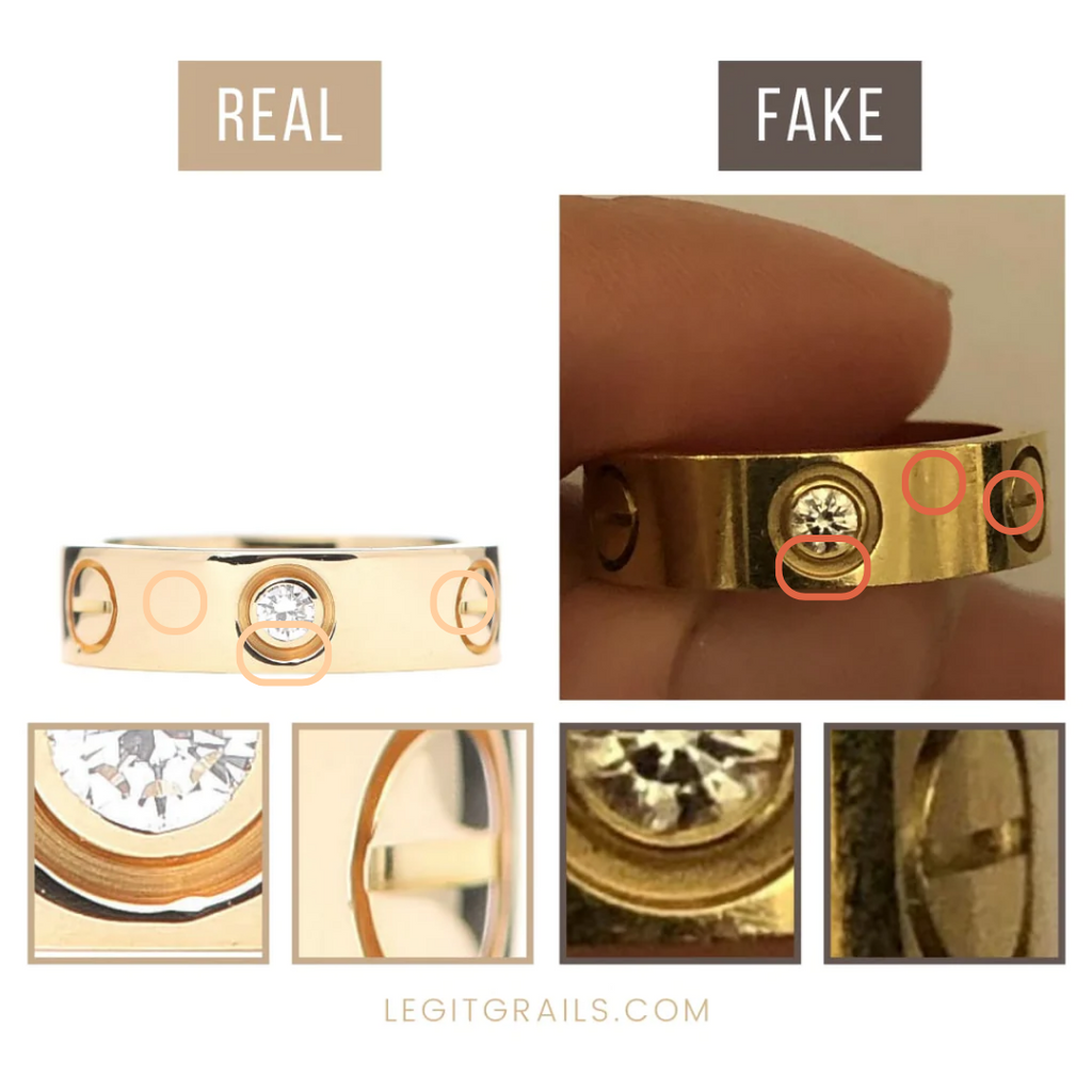 Cartier Love ring real vs fake