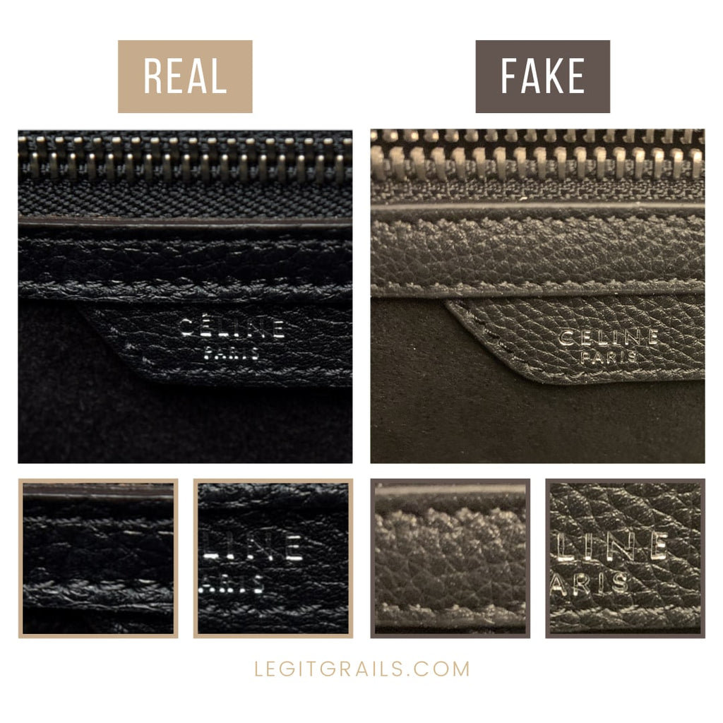 How To Spot Real Vs Fake Celine Luggage Bag – LegitGrails